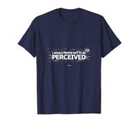 Elijo la Violencia: no ser percibido Gráfico Camiseta, Hombre, Azul Marino, 3XL