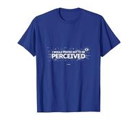 Elijo la Violencia: no ser percibido Gráfico Camiseta, Hombre, Azul Real, 3XL