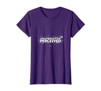 Elijo la Violencia: no ser percibido Gráfico Camiseta, Mujer, Morado, 3XL