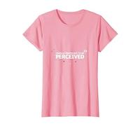 Elijo la Violencia: no ser percibido Gráfico Camiseta, Mujer, Rosado, L