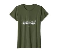Elijo la Violencia: no ser percibido Gráfico Camiseta, Mujer, Verde Oliva, 3XL