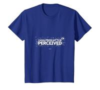 Elijo la Violencia: no ser percibido Gráfico Camiseta, Niños, Azul Real, 3 años