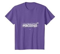 Elijo la Violencia: no ser percibido Gráfico Camiseta, Niños, Morado Jaspeado, 3 años