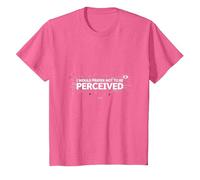 Elijo la Violencia: no ser percibido Gráfico Camiseta, Niños, Rosa Jaspeado, 3 años