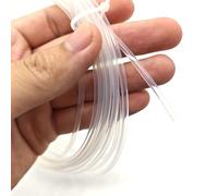 ELILANEY 1 metro de PTFE de 0,5mm a 15mm de diámetro 1,7:1 Tubo termorretráctil de alta temperatura 260 ℃ envoltura de Cable funda Transporte Flexible(2mm)