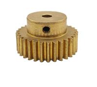 ELILANEY 1 unidad de engranaje cilíndrico de latón de 0,5 mm, 16 dientes, 17 dientes, 18 dientes, 20 dientes y 22 dientes, con orificio interior de 3 mm, 4 mm y 5 mm. Mecánico(20 teeth 3mm bore)