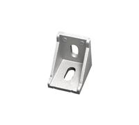 ELILANEY Accesorios de soporte de esquina for perfil de extrusión de aluminio 2020, montaje de conectores de 90 grados, 20x20x17mm, 10 Uds. fijación montaje(Sliver)