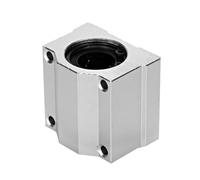 ELILANEY Bloque deslizante de rodamiento lineal de bolas de aluminio, carcasa ligera de eje de riel guía de identificación de 8mm a 20mm for un funcionamiento suave Fijación soporte(SCS8UU)