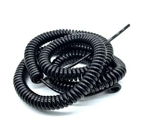 ELILANEY Cable espiral de 2 núcleos, cable elástico de 1 metro, estirable, estirable, eléctrico, retráctil, con resorte helicoidal. Elástico Flexible(24AWG 0.2mm2)