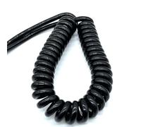 ELILANEY Cable espiral de resorte de 12 núcleos, calibre 18 AWG, helicoidal, 0,75 mm² de dureza, retráctil, escalable, industrial. Elástico Flexible(Stretch 3 Meters)