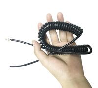 ELILANEY Cable espiral telescópico de 7 núcleos, 200 cm de longitud, 0,2 mm², cable de cobre eléctrico for mayor flexibilidad. elástico flexible