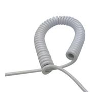 ELILANEY Cable helicoidal extensible retráctil de 3 núcleos, 1,5 mm², 15 AWG Elástico Flexible(Straight 12 Meters)