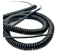 ELILANEY Cable telescópico espiral de 9 núcleos, calibre 24 AWG, 0,2 mm, cuadrado, con protección elástica elástico flexible(Stretch 7 meters)