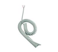 ELILANEY Cable telescópico gris de 9 núcleos, 26 AWG, con resorte y diseño en espiral retráctil, con blindaje individual. elástico flexible(2 Meters)
