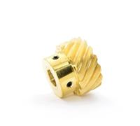 ELILANEY Engranaje helicoidal de cobre, módulo 1, módulo 1,5, engranaje espiral de 45 grados, 13 dientes, 15 dientes, rotación a la izquierda, piñón escalonado Engranajes helicoidales(1M 15T 12mm bore