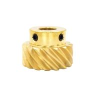 ELILANEY Engranaje helicoidal zurdo de 26 dientes, piñón escalonado de 45 grados, orificio for chaveta, módulo 1,5, engranaje ingleteador espiral de 26 dientes, tornillo M6 Engranajes helicoidales(Bor