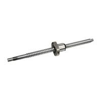 ELILANEY Husillo de bolas SFU1620 de 16mm de diámetro y 20mm de paso BK12 BF12, husillo de bolas enrollado C7 mecanizado con extremo con tuerca única for impresoras 3D etapas