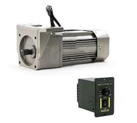 ELILANEY Kit de Motor de engranaje ajustable de velocidad CA, 400W, 220V, regulador de velocidad monofásico 7IK400RGU-CF, Motor reductor de velocidad de marco de 120x120mm, 1 ud. de par