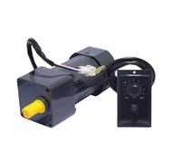 ELILANEY Motor de velocidad ajustable 5RK120RGU-CF marco de 90x90mm 220V CA reductor de velocidad monofásico 120W Motor de engranaje de Control de velocidad inversa Reducción de par(12.5K 108RPM)