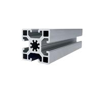 ELILANEY Perfil de aluminio 4545 de 1 metro, tubo cuadrado de 45 x 45 mm, extrusión lineal estándar europea for estructura de equipos. Borde soporte