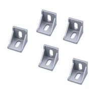 ELILANEY Soportes de esquina de aluminio de 20 piezas for perfil de extrusión 2020, 3030, 4040, 4545, conector de 90 grados, conexión de ajuste de fijación fijación montaje(4545)