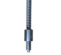 ELILANEY Tornillo de bola 1605 for mesa deslizante GX80 Grado C7 Tornillo de bola de paso de 16 mm de diámetro y 5 mm con tuerca de bola recta viaje por etapas(300mm Effective)