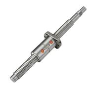 ELILANEY Tornillo de bola DFU3205 con rosca izquierda y tuerca doble, extremo laminado BK25 BF25 C7, tornillo de bola de plomo de 32mm de diámetro y 5mm viaje por etapas(1000mm 39.37" long)