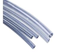 ELILANEY Tubo de alta temperatura, 1 metro, transparente, relación 1,7:1, tubo termorretráctil de PTFE, diámetro de 0,5 mm a 40 mm, retardante de llama 260 ℃ Transporte Flexible(0.5mm)