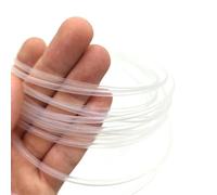 ELILANEY Tubo termocontraíble de PTFE de 0,5 mm a 15 mm de diámetro, relación de contracción de PTFE 1,7:1, tubo de alta temperatura de 260 ℃, translúcido de 600V Transporte Flexible(2mm)