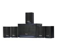 Elimavi Sistema de sonido envolvente 5.1, sistema de cine en casa, sistema de altavoces de sonido envolvente con cable con subwoofer de 6.5 pulgadas, sistema de audio Bluetooth 5.3 para TV, sala de