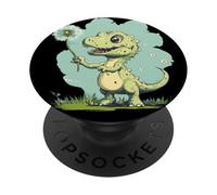 Elimina las preocupaciones con este dinosaurio y diente de león PopSockets PopGrip Adhesivo
