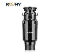 Eliminación de basura de alimentación continua con reducción de sonido, triturador de residuos de alimentos de 1/2 HP con sistema de molienda de acero inoxidable ROUNY