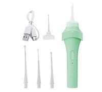 Eliminación de cera eléctrica | Limpiador de oído eléctrico reutilizable con iluminación | Cuidado Personal para la eliminación de cerumen atascado, presión, picazón en los oídos, perforaciones, hogar