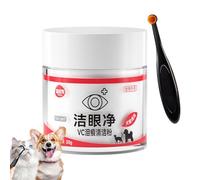 Eliminación de manchas de lágrimas de gato, polvo de manchas de lágrimas de gatitos, cepillo para manchas de lágrimas de mascotas, polvo de lágrimas de absorción , limpiador de manchas de