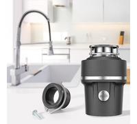 Eliminación de residuos para acoplador flexible, tubo de escape antivibración para InSinkErator 75499, repuesto de goma de acero inoxidable 304 con tornillos