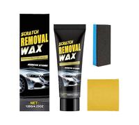 Eliminador De Arañazos Coche - Pasta Revestimiento Nano 120g Con Esponja Toalla | Kit Crema Reparación Pintura Restaurador | Pulimento Corrección Carrocería Para Restauración Superficie Y Mantenimient
