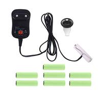 Eliminador de baterías AA Fuente de alimentación de la UE Voltaje ajustable 3V 4.5V 6V 9V 12V Adaptador Puede reemplazar baterías 2AA a 8AA para juguetes Ventilador Luces navideñas Walkie Talkie y más