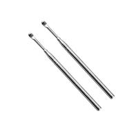 Eliminador de Cerumen 2 Piezas de Acero Inoxidable para Limpieza de Oídos | Acero Inoxidable Plata, 2 Unidades, para Consultorios, Hospitales y Uso Doméstico, Quita Tapones de Cera de Oído