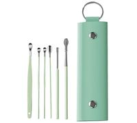 Eliminador de cerumen - Kit de higiene personal de oído, limpieza completa de oídos, kit profesional de curetas de oído con estuche protector de viaje, cuidado diario