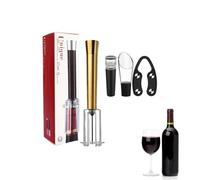Eliminador de corcho, vertedor de aireador, abrebotellas de vino | Aguja para abridor de vino con agujas alargadas, juego de abridor de vino Wino the Go para cualquier ocasión, fiestas de