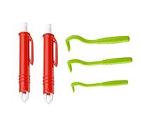 Eliminador de garrapatas, 5pinzas para garrapatas Pinzas para garrapatas de plástico Accesorios para ganchos garrapatas Peines antigarrapatas para humanos Animales Gatos Perros Vacas Ovejas Caballos