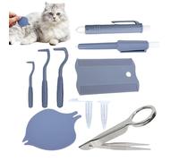 Eliminador de garrapatas para perros, kit para eliminar pulgas de | Juego extraíble reutilizable para casa con más animales y cuidado diario para perros y