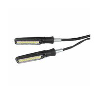 Eliminador de Guardabarros para Kawasaki para Z800 para Z1000 para Z750R para Versys 650 para Ninja 1000 Soporte Matrícula Trasera Luces De Señal De Giro Portamatrículas(2Pc LED Turn Light)
