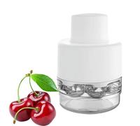 Eliminador de huesos de cereza, 15 cm, portátil, deshuesador de cerezas, con mecanismo de acero inoxidable para deshuesar fácilmente, lavable y seguro para cualquier cocina