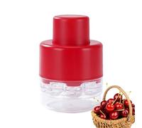 Eliminador de huesos de cereza, deshuesador de piedras portátil, deshuesador de frutas portátil con protección contra salpicaduras, ayudante de cocina para mujeres, hombres y hogar