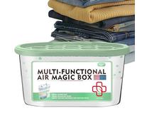 Eliminador de humedad: de absorción portátil de 110 g, deshumidificador de armario reutilizable, mágica de limpieza de purificación de aire interior multifuncional | Absorbedor de humedad pa