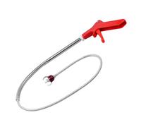 Eliminador de obstrucciones de drenaje de serpiente de inodoro, serpiente de drenaje flexible, removedor de bloqueos obstinados, barrena de inodoro obstinada, barrena con recogedor de garras