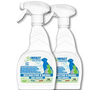 Eliminador de olor de orina de gato, 2 x 750 ml, todas las superficies, no repelente, aerosol enzimático para mascotas