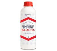 Eliminador de Olores de Bajantes 1L, Tuberías, Desagües, Cañerías, Baños, WC, Sumideros, Fosa Séptica. Potente Neutralizador Olores Profesional. Limpiador Enzimático. Quita Olores Fosa Séptica
