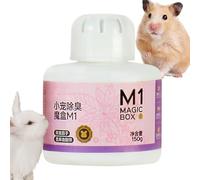 Eliminador de olores de hámster - Gel eliminador de olores | Ambientador para animales pequeños, desodorante para mascotas, absorbente, purificador de aire, limpiador de jaulas, 150g, control natural